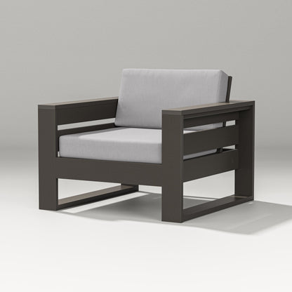 PW Designer Series Latitude Lounge Chair in Vintage Coffee / Granite