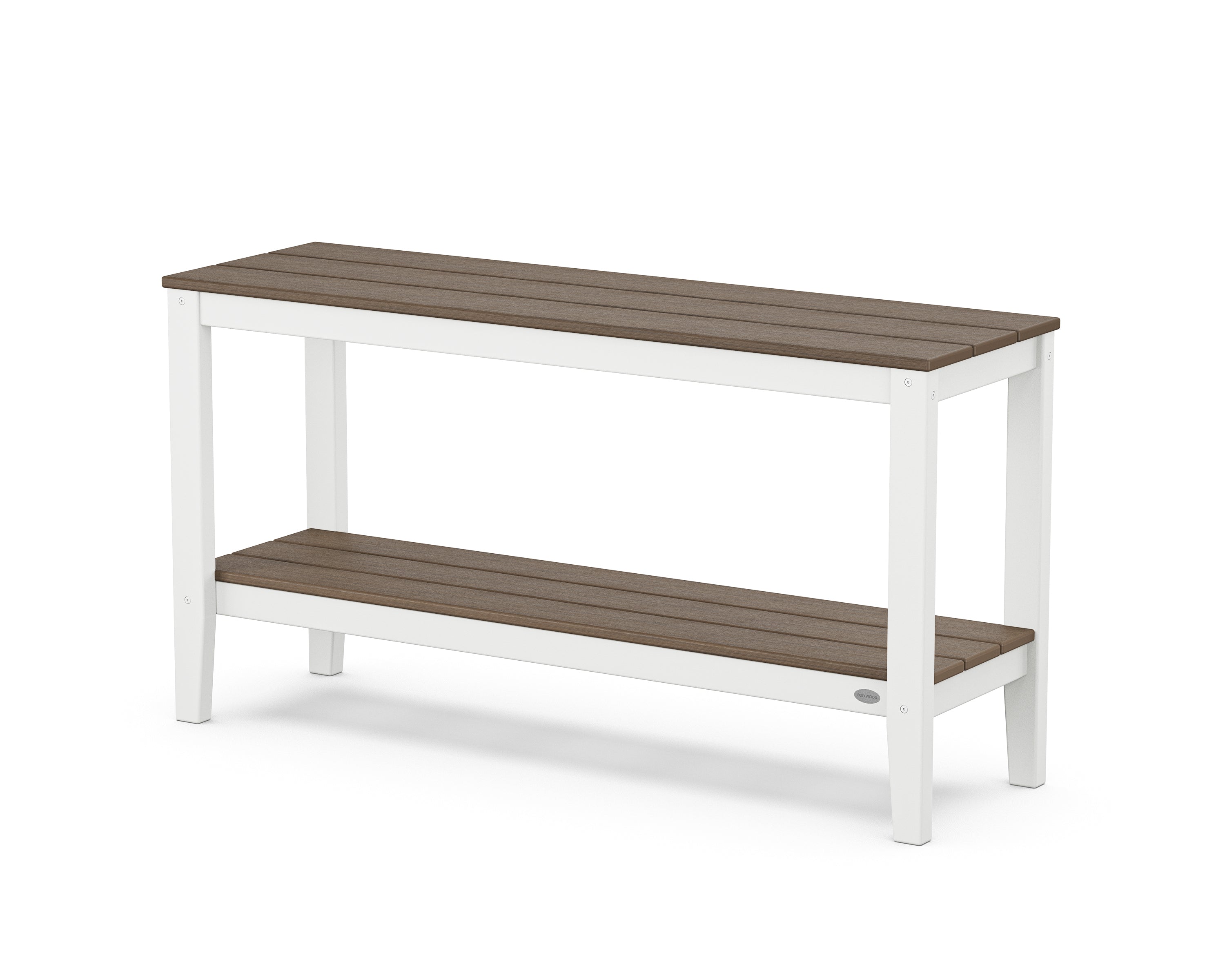 POLYWOOD® Newport 55" Console Table in White / Kona