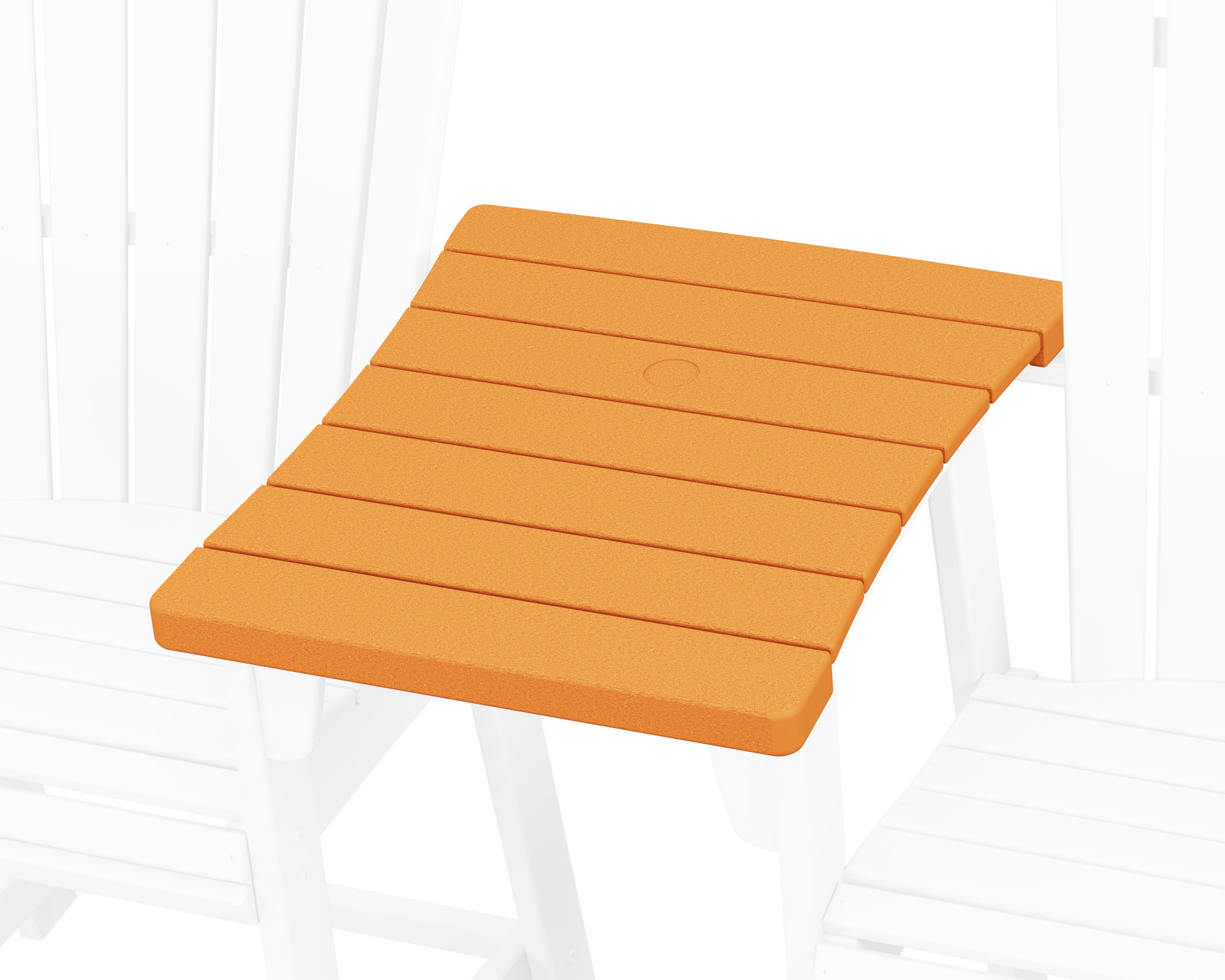 POLYWOOD® 600 Series Straight Adirondack Dining Connecting Table in Tangerine