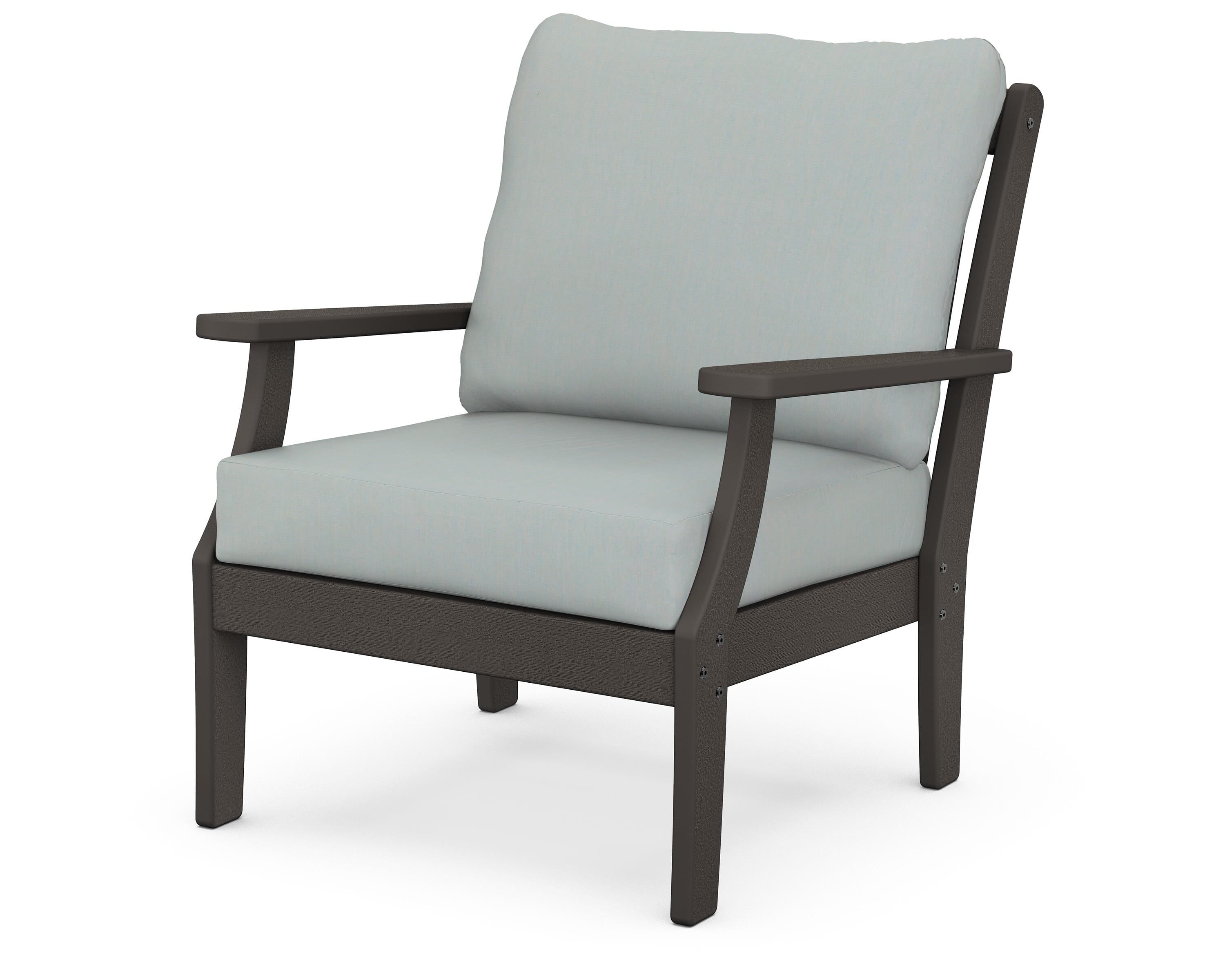 POLYWOOD® Braxton Deep Seating Chair in Vintage Coffee / Spa