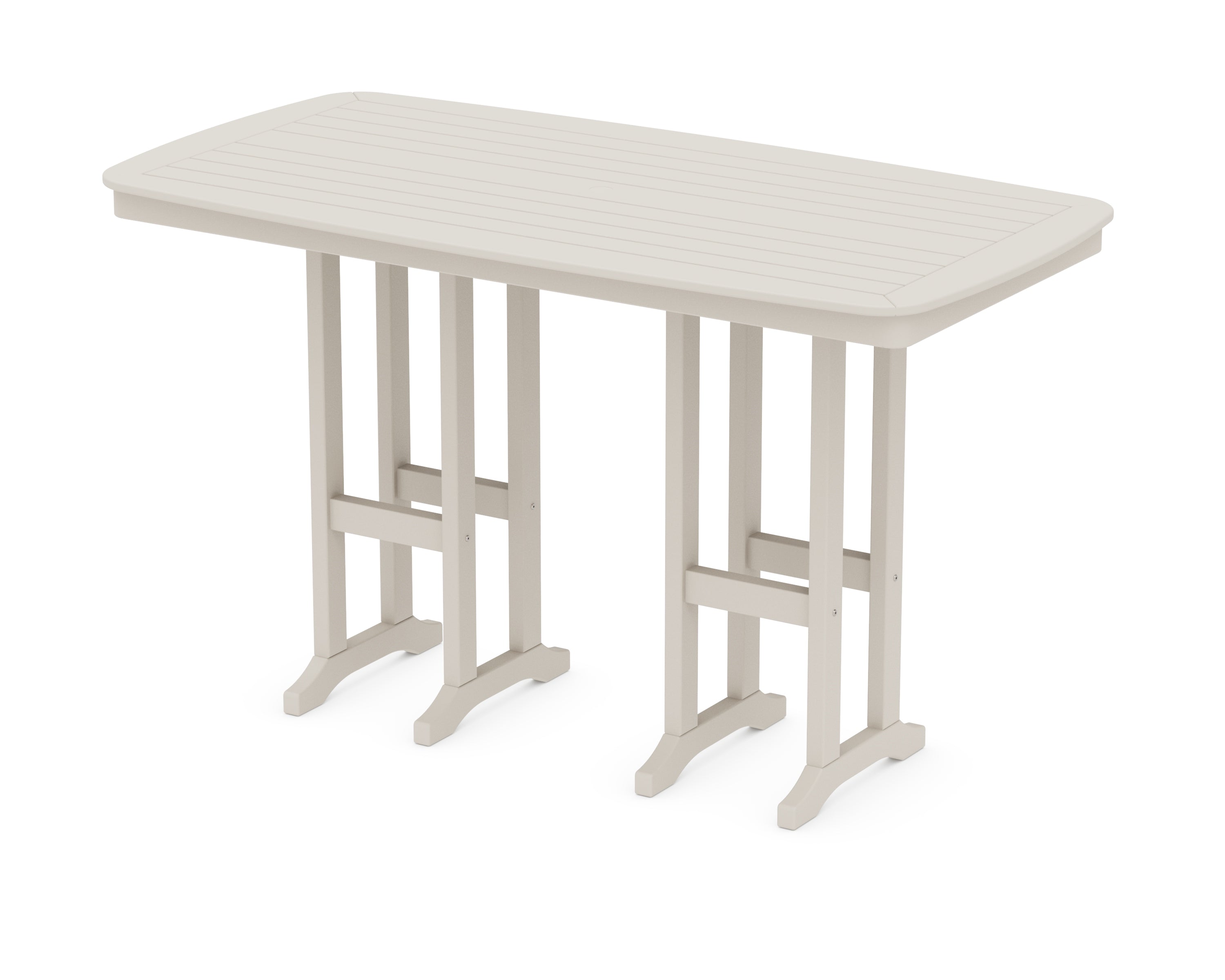 POLYWOOD® Nautical 37" x 72" Bar Table in Sand