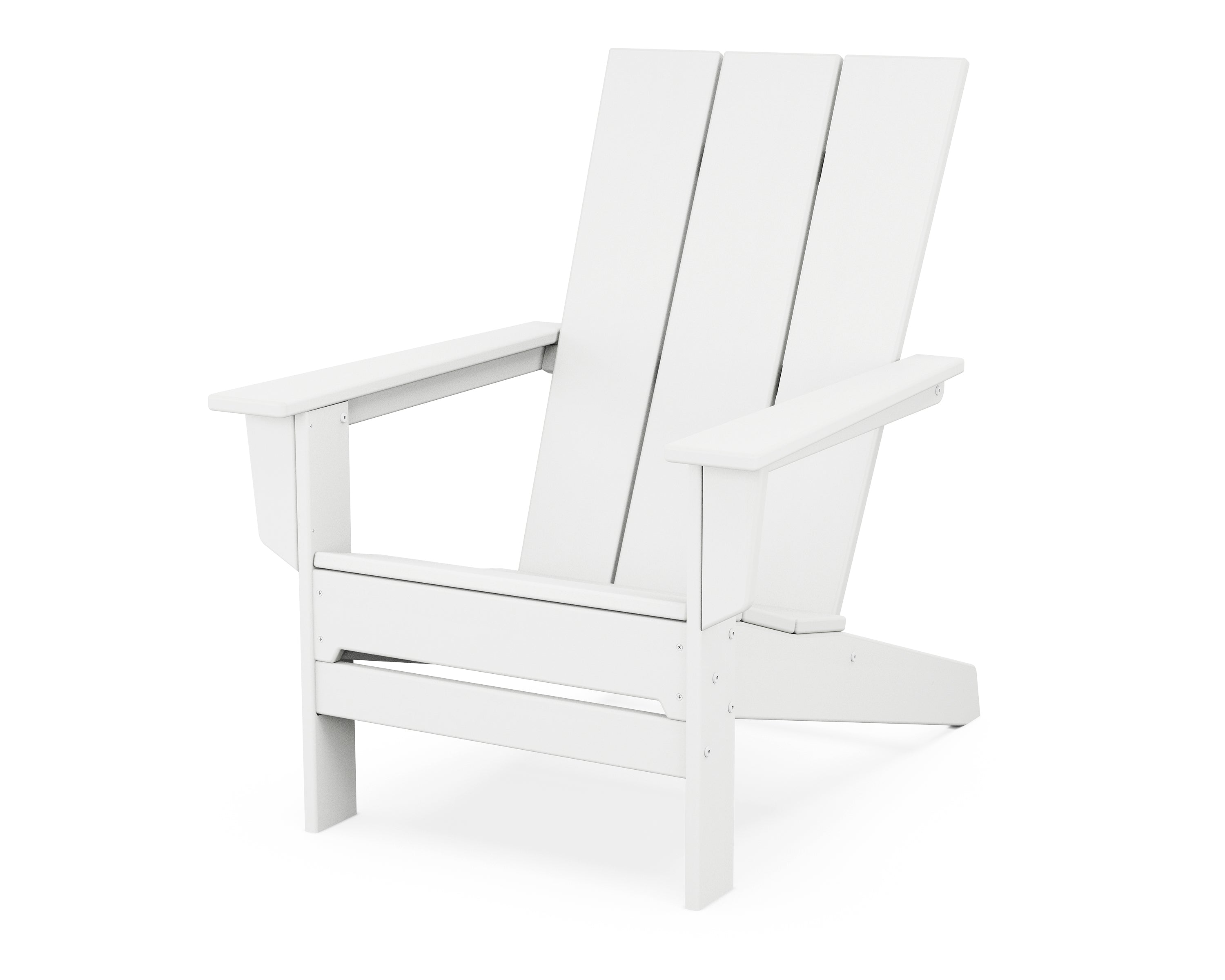 POLYWOOD® Modern Studio Adirondack Chair in White