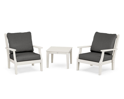 Country Living Wovendale 3-Piece Deep Seating Set in Sand / Spectrum Carbon