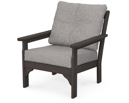 POLYWOOD® Vineyard Deep Seating Chair in Vintage Coffee / Grey Mist