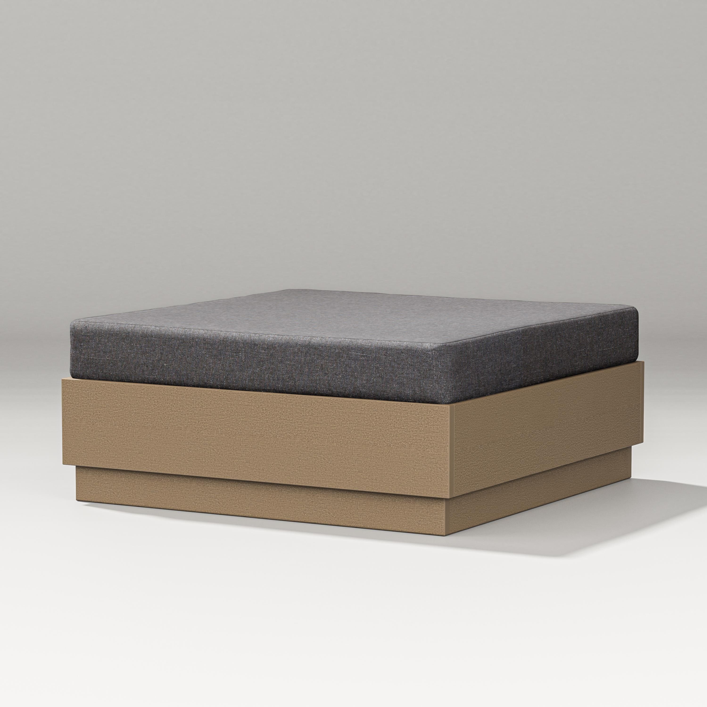 PW Designer Series Elevate Lounge Ottoman in Vintage Sahara / Ash Charcoal