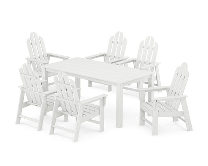 POLYWOOD® Long Island 7-Piece Parsons Dining Set in White