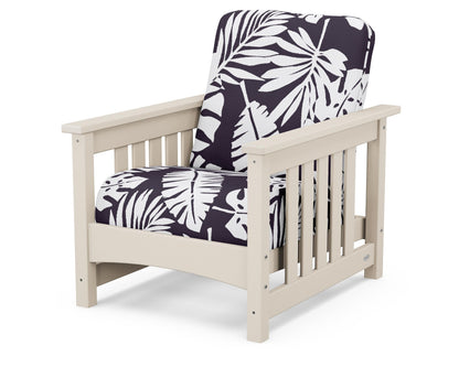 POLYWOOD® Club Mission Chair in Sand / Leaf Navy
