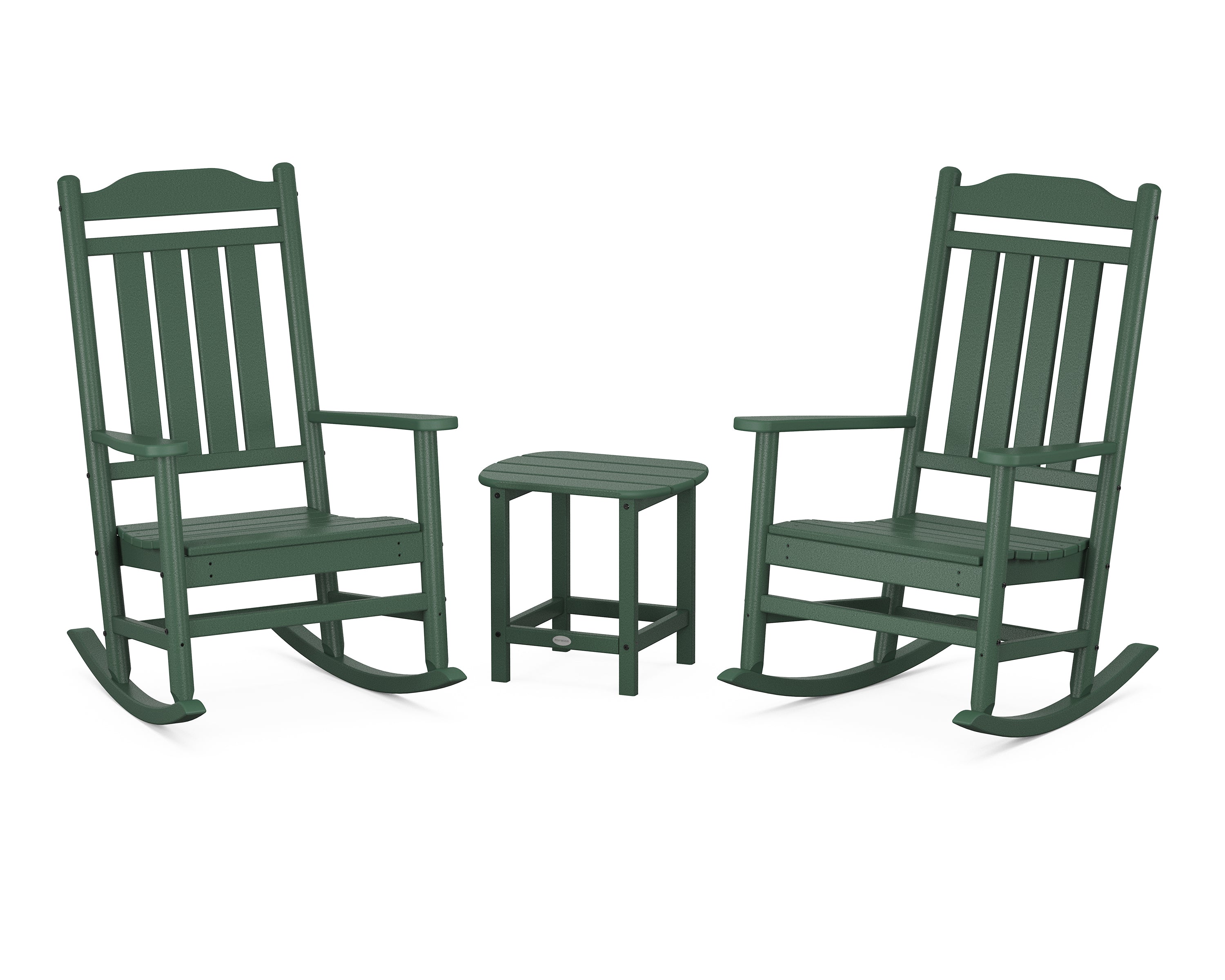 Country Living Cottage Legacy Rocking Chair 3-Piece Set in Green