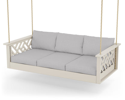 POLYWOOD® Chippendale Daybed Swing in Sand / Granite