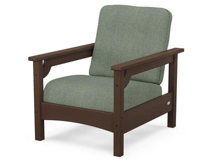 POLYWOOD® Club Chair in Mahogany / Cast Sage