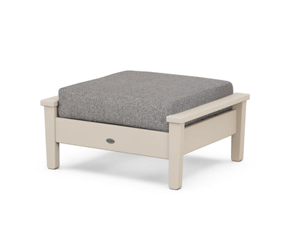 POLYWOOD® Prescott Deep Seating Ottoman in Sand / Grey Mist