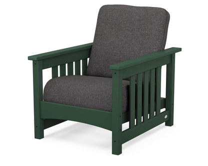 POLYWOOD® Club Mission Chair in Green / Ash Charcoal