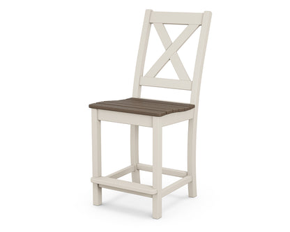 POLYWOOD® Braxton Counter Side Chair in Sand / Kona