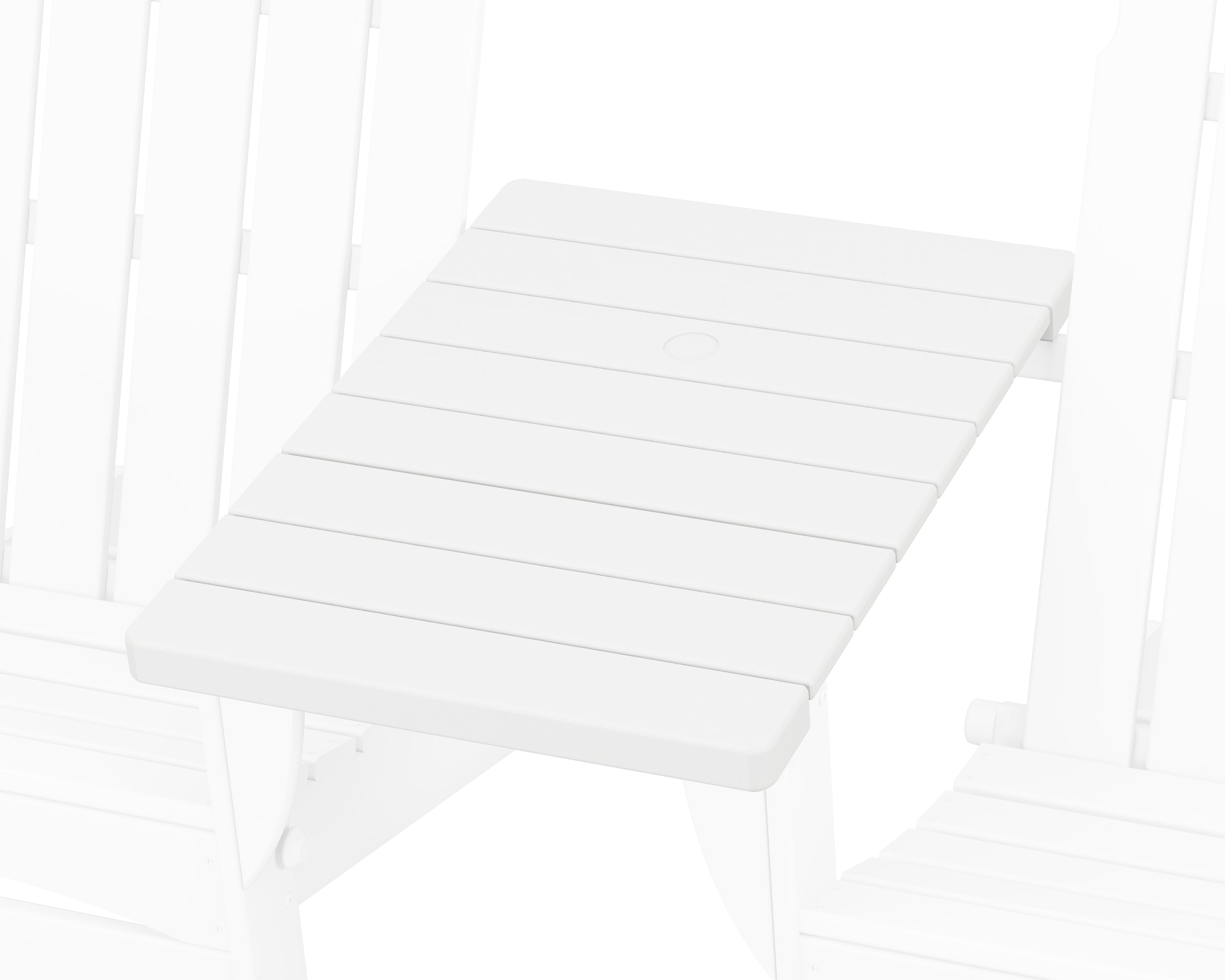 POLYWOOD® Classic Series Straight Adirondack Connecting Table in White