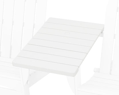 POLYWOOD® Classic Series Straight Adirondack Connecting Table in White