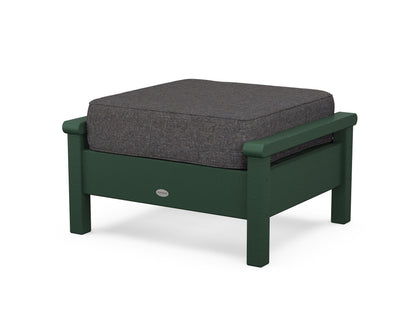 POLYWOOD® Harbour Deep Seating Ottoman in Green / Ash Charcoal