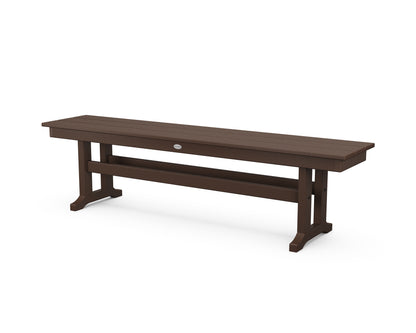 POLYWOOD® Farmhouse 65" Side Bench in Mahogany