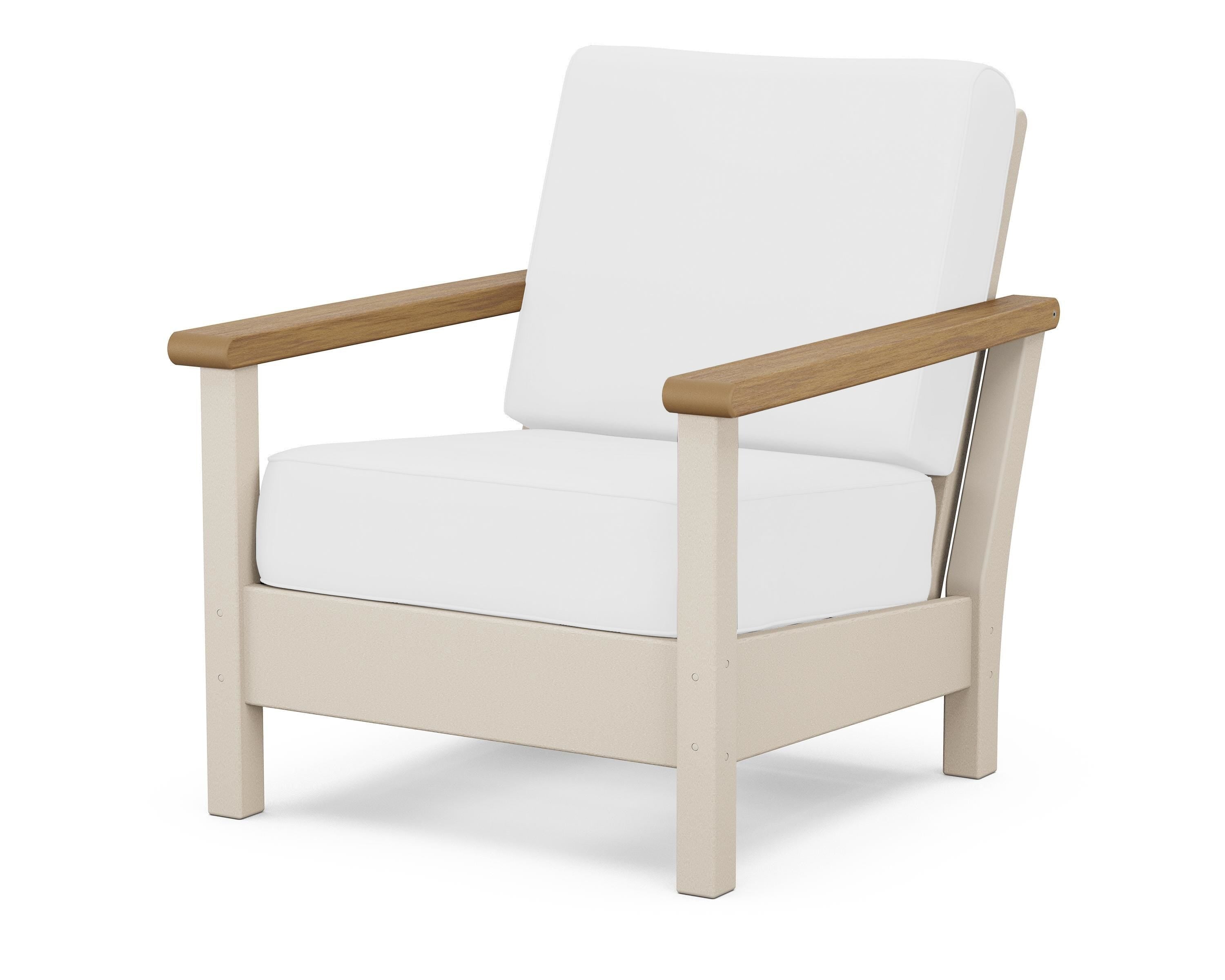 POLYWOOD® Harbour Deep Seating Chair in Sand / Natural / Natural