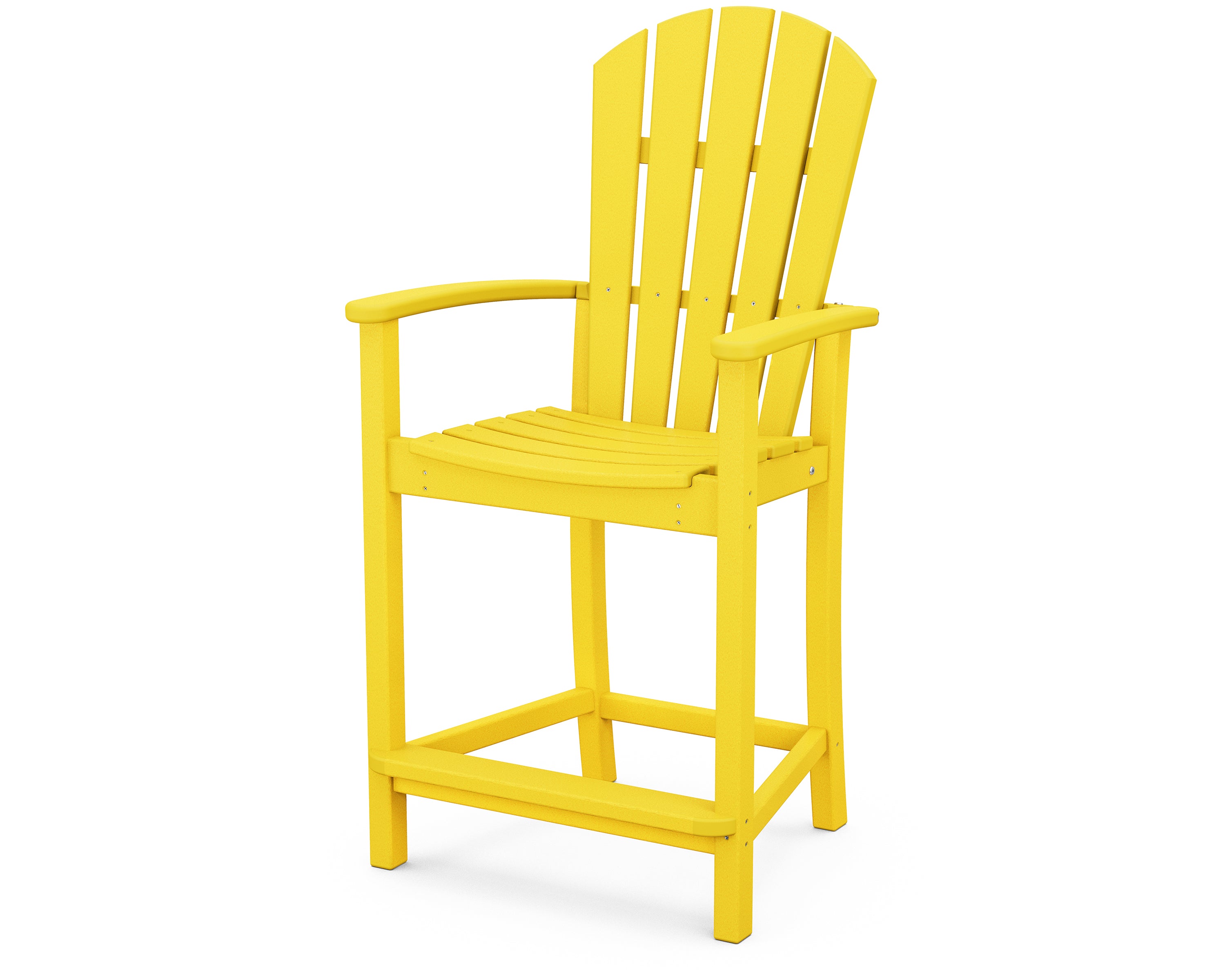 POLYWOOD® Palm Coast Counter Chair in Lemon