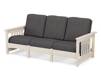 POLYWOOD® Club Mission Sofa in Sand / Ash Charcoal