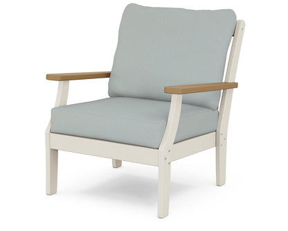 POLYWOOD® Braxton Deep Seating Chair in Sand / Natural / Spa