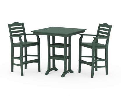 Draper James™ by  POLYWOOD® Savannah 3-Piece Farmhouse Bar Set with Trestle Legs in Green