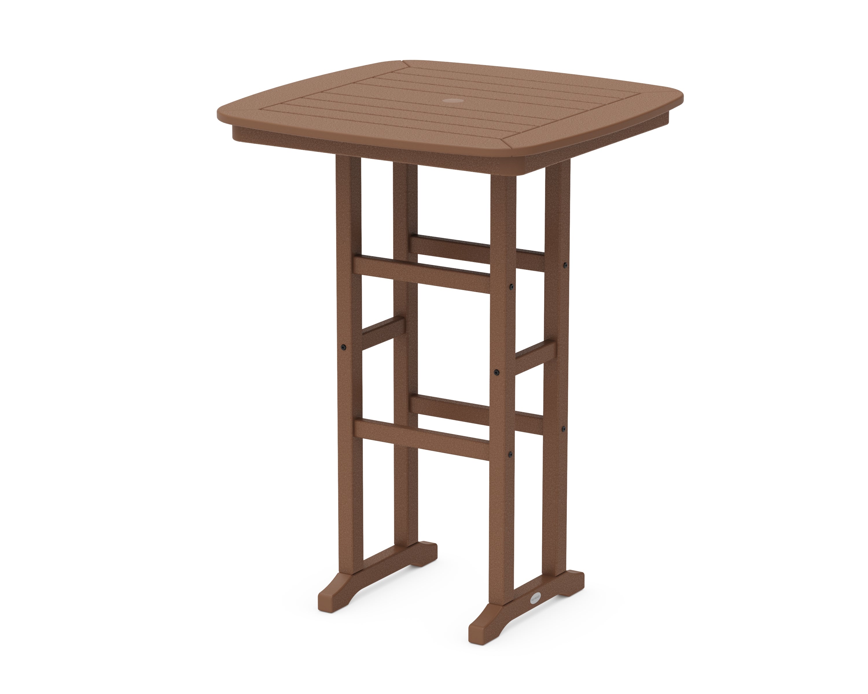 POLYWOOD® Nautical 31" Bar Table in Teak