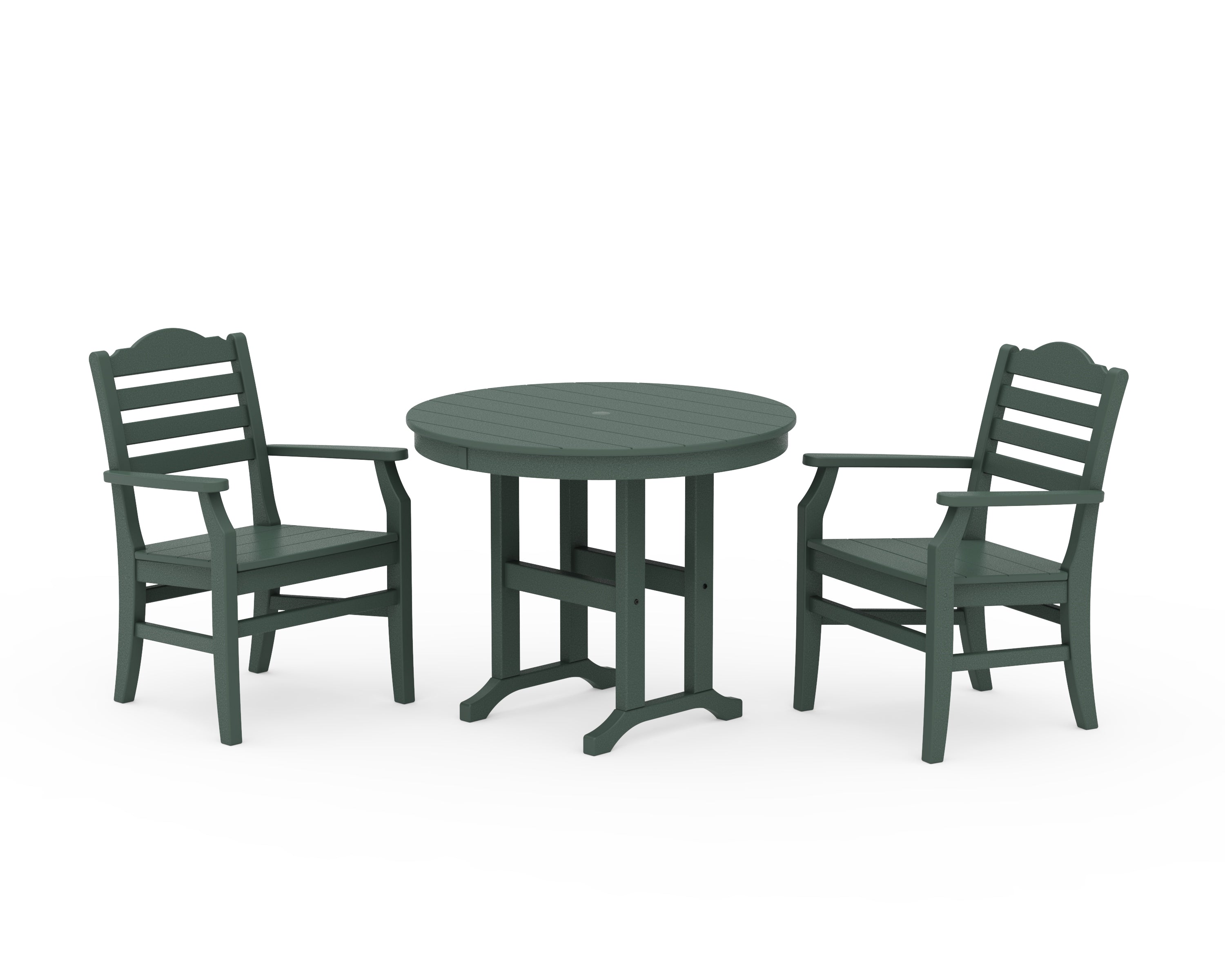 POLYWOOD® Savannah 3-Piece Farmhouse Dining Set in Green