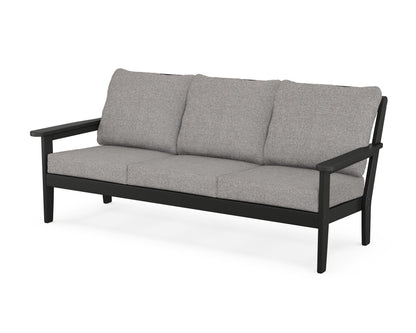 Country Living Cottage Deep Seating Sofa in Black / Grey Mist