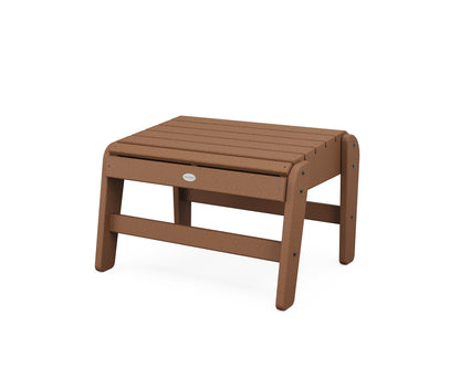 POLYWOOD® Grand Upright Adirondack Ottoman in Teak