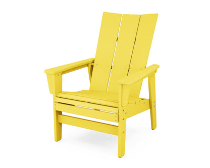POLYWOOD® Modern Grand Upright Adirondack Chair in Lemon