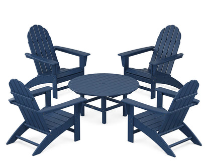 Vineyard 5-Piece Adirondack Chair Conversation Set