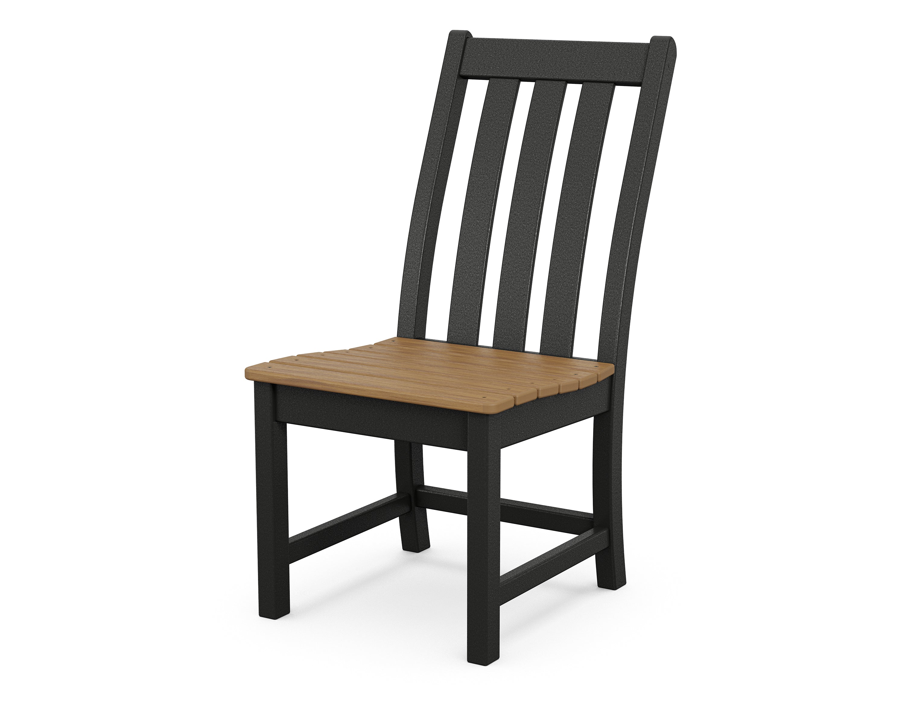 POLYWOOD® Vineyard Dining Side Chair in Black / Natural