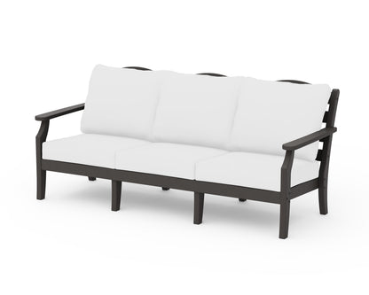 Draper James™ by  POLYWOOD® Savannah Deep Seating Sofa in Vintage Coffee / Natural