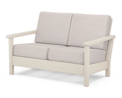 POLYWOOD® Harbour Deep Seating Loveseat in Sand / Dune Burlap