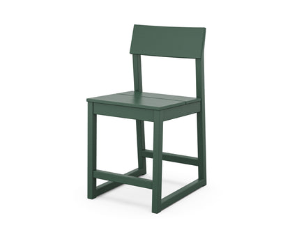 POLYWOOD® EDGE Counter Side Chair in Green