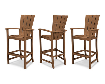 POLYWOOD® Quattro 3-Piece Bar Set in Teak