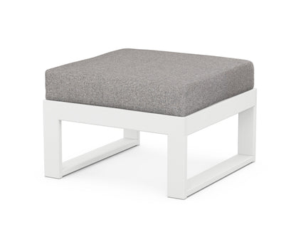 Unbranded Modular Ottoman - Modern in White / Grey Mist