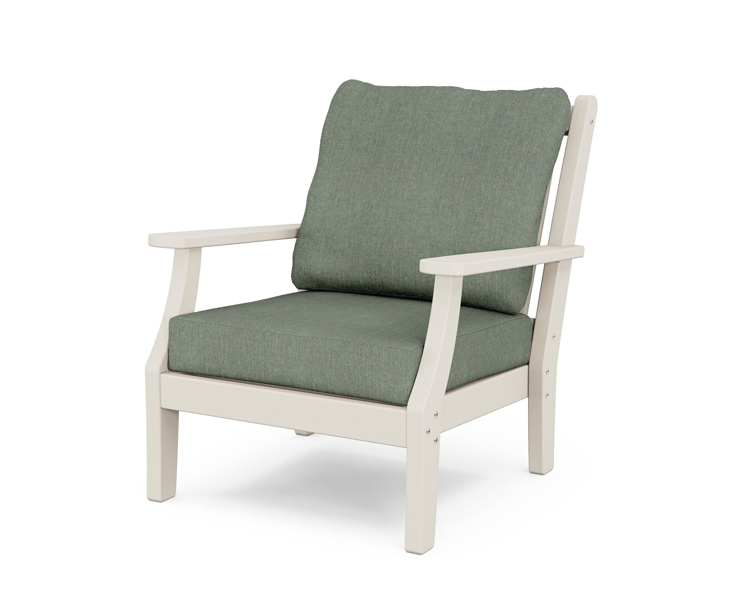 Country Living Wovendale Deep Seating Chair in Sand / Cast Sage
