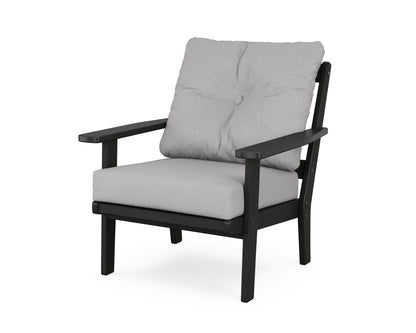 POLYWOOD® Prairie Deep Seating Chair in Black / Granite