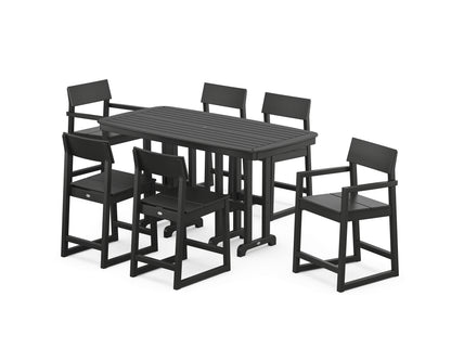 POLYWOOD® EDGE 7-Piece Counter Set in Black