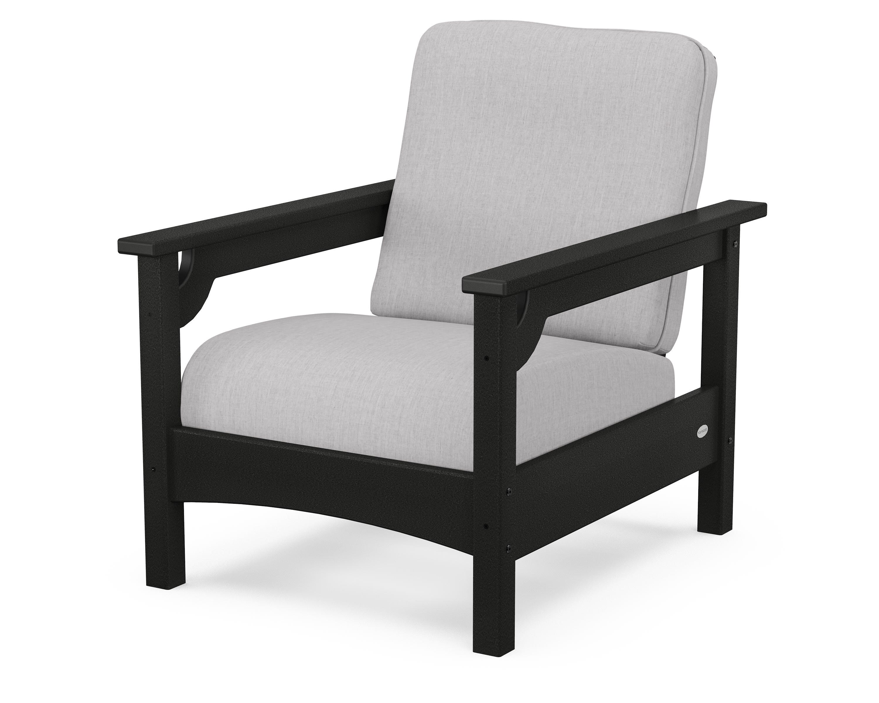 POLYWOOD® Club Chair in Black / Granite