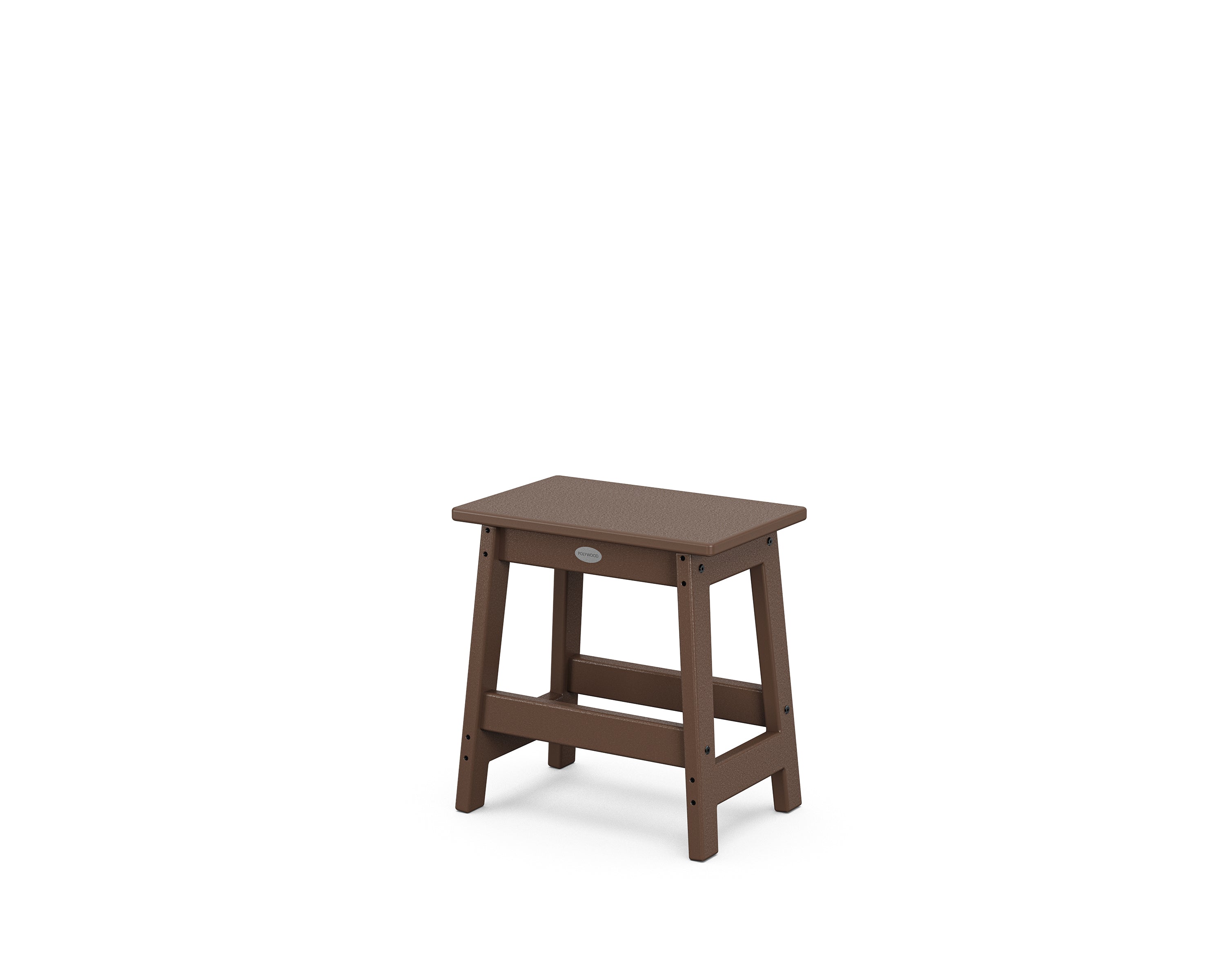 POLYWOOD® Modern Studio Stool in Mahogany