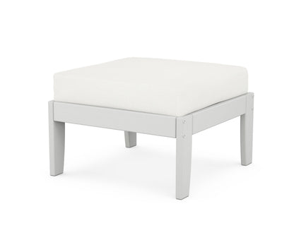 Unbranded Modular Ottoman - Classic in White / Natural Linen