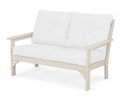 POLYWOOD® Vineyard Deep Seating Loveseat in Sand / Natural