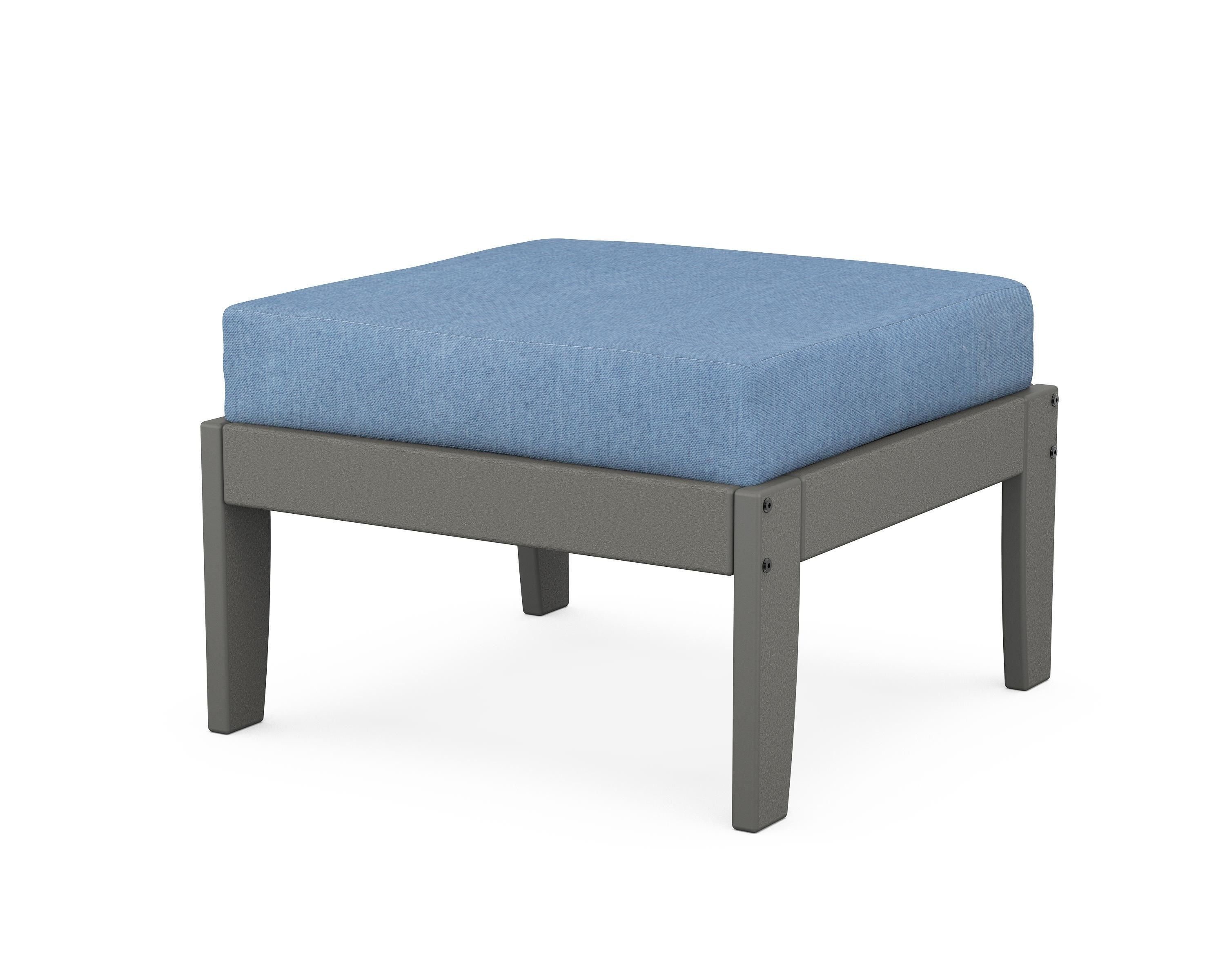 Unbranded Modular Ottoman - Classic in Slate Grey / Sky Blue