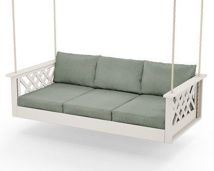 Country Living Wovendale Daybed Swing in Sand / Cast Sage