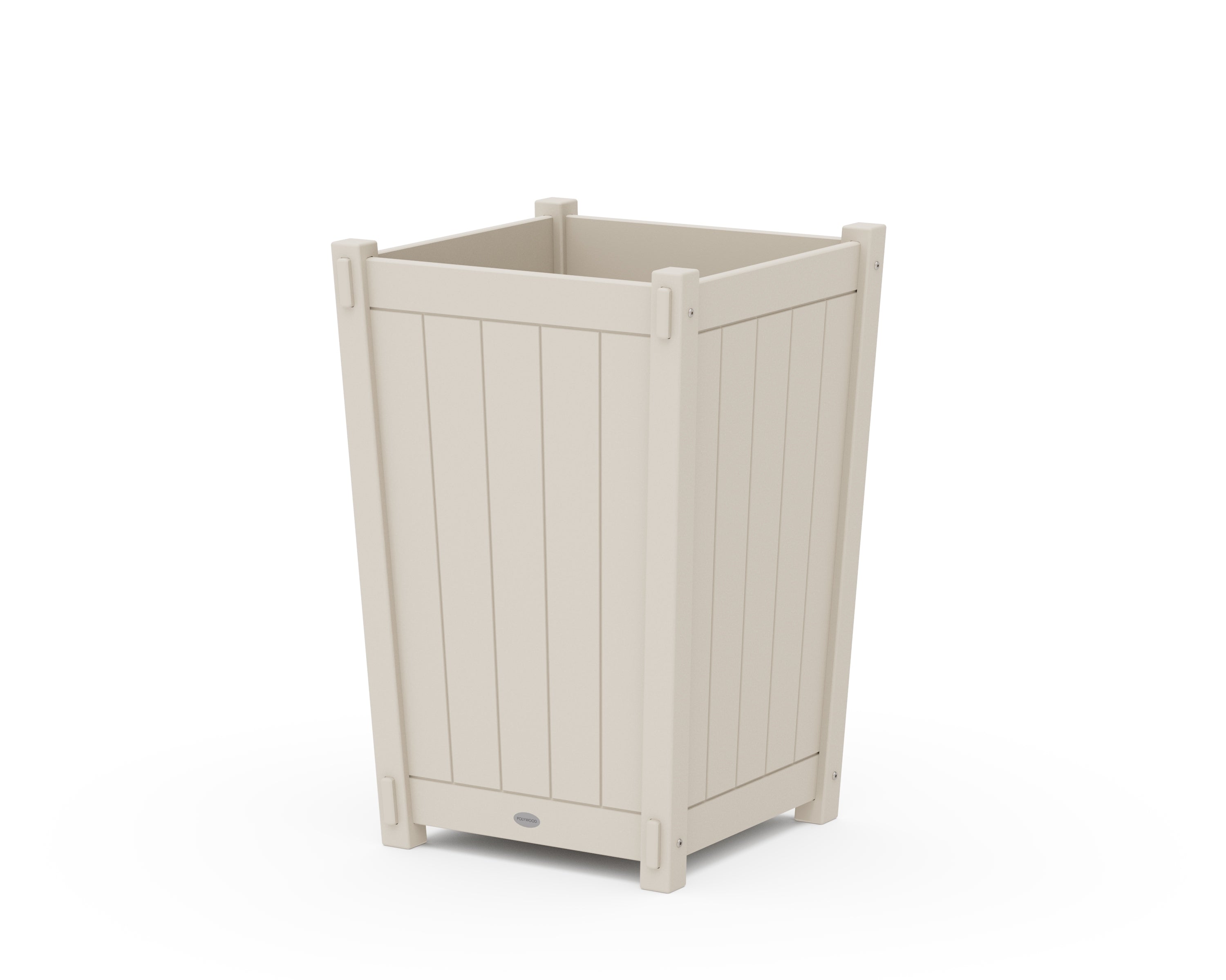 POLYWOOD® Vineyard Large Tapered Square Planter Box in Sand