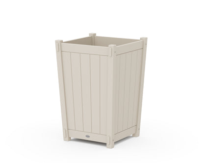 POLYWOOD® Vineyard Large Tapered Square Planter Box in Sand