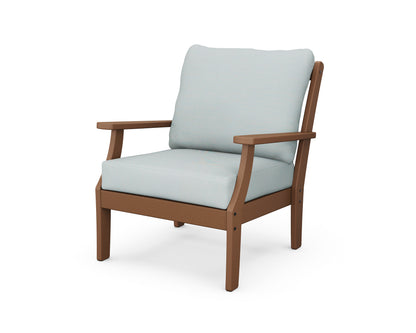 POLYWOOD® Braxton Deep Seating Chair in Teak / Spa